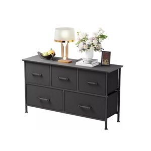 8 Drawers Fabric Dresser Charging Station